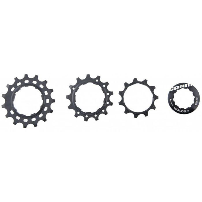 SRAM Cassette Cog Set PG1210/1230 11/13/15T/Lockring main product photo